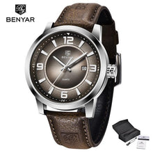 Load image into Gallery viewer, Sports Luxury Watches For Men Quartz Blue Watch Fashion Leather Strap Casual Mens Wrist Watch