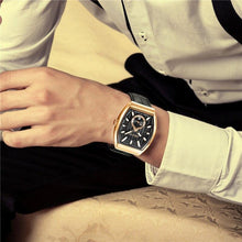 Load image into Gallery viewer, New Quartz Business Mens Luxury Watch Classic Retro Rectangle Analog Waterproof Fashion Leather Strap Wrist Watch