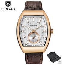 Load image into Gallery viewer, New Quartz Business Mens Luxury Watch Classic Retro Rectangle Analog Waterproof Fashion Leather Strap Wrist Watch