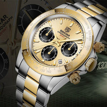 Load image into Gallery viewer, Stainless Steel Sports Men Watch Waterproof Business Chronograph Men Quartz Elegant Design Wristwatches