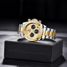 Load image into Gallery viewer, Stainless Steel Sports Men Watch Waterproof Business Chronograph Men Quartz Elegant Design Wristwatches