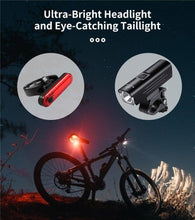 Load image into Gallery viewer, Front Bicycle Light USB Rechargeable LED Bike Light Waterproof Cycling Headlight Climbing Safety Flashlight Lamps Bike Light Super Bright Bicycle Light Easy To Install Fits All Bikes Headlights With Modes