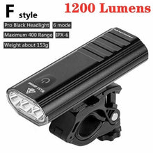 Load image into Gallery viewer, Front Bicycle Light USB Rechargeable LED Bike Light Waterproof Cycling Headlight Climbing Safety Flashlight Lamps Bike Light Super Bright Bicycle Light Easy To Install Fits All Bikes Headlights With Modes