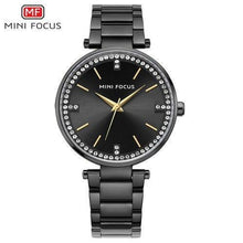 Load image into Gallery viewer, Luxury Crystal Fashion Womens Watch Quartz Analog Waterproof Elegant Stainless Steel Strap Wrist Watch For Women