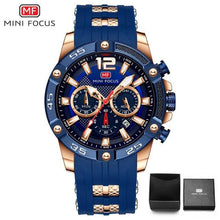 Load image into Gallery viewer, New Fashion Sport Mens Watches Waterproof Silicon Strap Wrist Watch Multifunctional Luminous Hands For Men