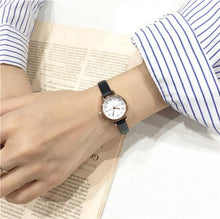 Load image into Gallery viewer, Womens Fashion White Small Watches Quartz Wristwatch Simple Leather Band Fashion Simple Ladies Quartz Watches Mini Ultra-Thin Analog Watches For Girls Students