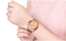 Load image into Gallery viewer, Multifunctional Business Women Watches Quartz Waterproof Stainless Watch Elegant Shine Round Design