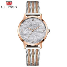 Load image into Gallery viewer, New Women Fashion Watches Luxury Quartz Waterproof Wrist Watch Gold Stainless Steel Mesh Elegant Design For Women