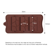 Load image into Gallery viewer, New Silicone Chocolate Mold Triangular Baking Tools Non-Stick Silicone Cake Mould Jelly Candy 3D Molds Kitchen Accessories Break Apart Chocolate Molds Silicone Deep Candy Bar Molds Silicone Shapes