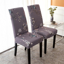 Load image into Gallery viewer, Printed Polyester Fabric Chair Cover Washable Chair Covers Seat Slipcovers Stretch Dining Seat Case For Home Stretch Removable Washable Dining Room Chair Protector Slipcovers/Home Decor Dining Room Seat Cover Multiple Styles