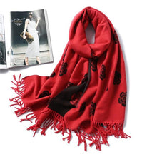 Load image into Gallery viewer, New Fashion Winter Soft Thick Warm Colorful Cashmere Scarf Elegant Escharpe Shawls Scarf Shawls Wraps Lightweight Lady Solid Scarves Fashion Tassels Blanket For Women