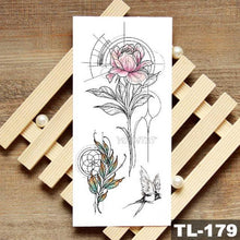 Load image into Gallery viewer, Womans Rose Flower Waterproof Temporary Tattoo Sticker For Arm Body Gorgeous Girls Tattoos