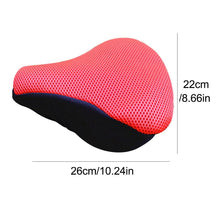 Load image into Gallery viewer, Cushion Replacement Pad Bike Saddle Racing 3D Mesh Anti-Slip Thickened Bicycle Seat Cover Soft Bike Seat Pad Comfort Road Bicycle Seat Covers Spin Bike Cycling Seat Cushions Indoor Outdoor Saddle