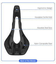 Load image into Gallery viewer, Leather Bike Saddle Road Bike Front Seat Cycling Saddles For Mens Breathable Hollow Cushion Bicycle Saddle Comfort Bike Saddle Ergonomic Waterproof Bicycle Seat For Road Bike Mountain Bike Seats