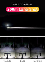 Load image into Gallery viewer, Bike Light Front Lamp USB Rechargeable LED 4800mAh Bicycle Light Waterproof Bicycle Light Set USB Rechargeable Super Bright Bike Headlight For Night Riding Bracket 1000LM