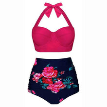 Load image into Gallery viewer, Women Swimsuits Vintage Push Up Polka Dot Plus Size Bathing Suits High Waist Bikini Underwire High Waist Swimsuit Bathing Suits Bikini Women Swimsuits Vintage Push Up Bathing Suits