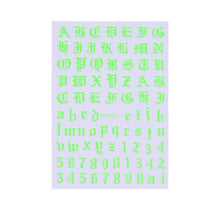 Load image into Gallery viewer, New Super Thin Self-Adhesive Letter 3d Nail Decal Stickers Manicure Nail Art Decoration Accessories Holographic Old English Character Nail Self-Adhesive Sticker English Font Design Manicure Design Water Sliders Decorations Accessories