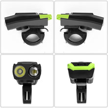 Load image into Gallery viewer, 4000mAh Bike LED Lights Bicycle Computer With Horn USB Rechargeable Flashlight Bike Speedometer Waterproof USB Rechargeable Bicycle Computer With Loud Bike Bell Waterproof Bike Odometer