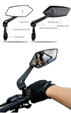 Load image into Gallery viewer, Bicycle Handlebar Rear View Mirror Bike Cycling Wide Range Back Sight Reflector Bicycle Rear View Mirror Adjustable Rotatable Bicycle Rear View Glass Mirror Wide Angle Acrylic Convex Safety Mirror For Mountain