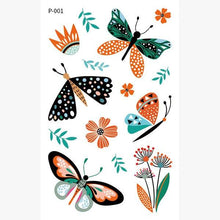 Load image into Gallery viewer, 1 Pc Butterfly 3D Temporary Tattoo 52 Style Waterproof Butterfly Tattoos Stickers Temporary Colorful Design For Womens