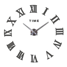 Load image into Gallery viewer, Wall Clock Promotion New Home Decor Large Roman Mirror 3D Wall Clock Mirror Surface Decorative Clock Large Wall Sticker Clock for Living Room Bedroom Office Home Decorations Fashion Modern Quartz Clocks Living Room Sticker Watch