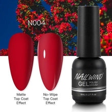 Load image into Gallery viewer, NEW TREND Modern fashion Red Gel Nail Polish For Nails Permanent UV LED 8ml Matte Glossy High Quality Fashion Design For Women and Ladies