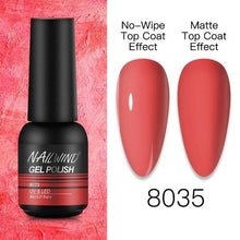 Load image into Gallery viewer, NEW TREND Modern fashion Red Gel Nail Polish For Nails Permanent UV LED 8ml Matte Glossy High Quality Fashion Design For Women and Ladies
