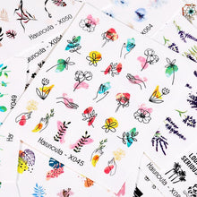 Load image into Gallery viewer, Nails Sticker Nail Art Decorations Flowers Leaves Decals Water Transfer Sliders Woman Face Fruit Foil Manicures Wraps Water Transfer Nail Decals Sticker For Pretty Girl Self-Adhesive Nail Decals Designer Nail Stickers for Acrylic Decal