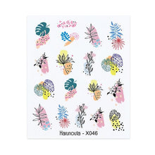 Load image into Gallery viewer, Nails Sticker Nail Art Decorations Flowers Leaves Decals Water Transfer Sliders Woman Face Fruit Foil Manicures Wraps Water Transfer Nail Decals Sticker For Pretty Girl Self-Adhesive Nail Decals Designer Nail Stickers for Acrylic Decal