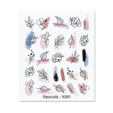Load image into Gallery viewer, Nails Sticker Nail Art Decorations Flowers Leaves Decals Water Transfer Sliders Woman Face Fruit Foil Manicures Wraps Water Transfer Nail Decals Sticker For Pretty Girl Self-Adhesive Nail Decals Designer Nail Stickers for Acrylic Decal