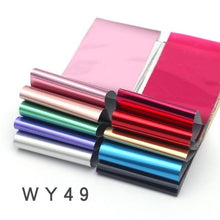Load image into Gallery viewer, Holographic Nail Foil Transfer Set Sticker Decal Nail Art Foils Designer Marble Nail Decoration Sliders Wraps Manicure Women Kids Girls Manicure Decoration Nail Art Supplies 3D Self-Adhesive Nail Decals Designer Nail Stickers for Acrylic Nails