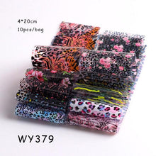 Load image into Gallery viewer, Holographic Nail Foil Transfer Set Sticker Decal Nail Art Foils Designer Marble Nail Decoration Sliders Wraps Manicure Women Kids Girls Manicure Decoration Nail Art Supplies 3D Self-Adhesive Nail Decals Designer Nail Stickers for Acrylic Nails