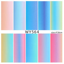 Load image into Gallery viewer, Holographic Nail Foil Transfer Set Sticker Decal Nail Art Foils Designer Marble Nail Decoration Sliders Wraps Manicure Women Kids Girls Manicure Decoration Nail Art Supplies 3D Self-Adhesive Nail Decals Designer Nail Stickers for Acrylic Nails