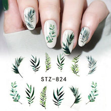 Load image into Gallery viewer, 3D Nail Stickers Leaves Butterfly Panda Love Heart Design Stickers For Nails Manicure Foil Nail Art Decor Girls Manicure Decoration Nail Art Supplies 3D Self-Adhesive Nail Decals Designer Nail Stickers for Acrylic Nails