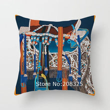Load image into Gallery viewer, New Horse Cushion Cover Short Plus Luxury Horse Cotton Linen Decorative Pillowcase Cushion Decorative Pillows Covers for Home Sofa Couch Car Bedrooms 45x45cm