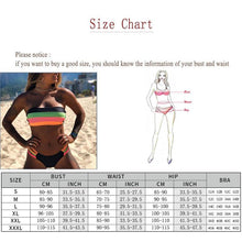 Load image into Gallery viewer, Women Swimsuit Bikini Set New Arrival Women Bandage Bathing Suit Female Swimwear Bathing Suits Beach Wear Bikini Sets Striped Swim Beach Wear