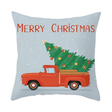 Load image into Gallery viewer, Beautiful Snowflake In Red Merry Christmas Gifts Xmas Cushion Cover Case Decorations Winter Holiday Party Pillow Zipper Pillowcase For Sofa Home Office Living Room Car