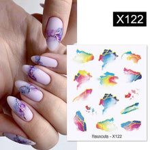 Load image into Gallery viewer, Spring Simple Green Theme Water Decal Sticker Flower Leaf Tree Summer Slider For Manicuring Nail Art Watermarks Art Decoration Manicure Tools Nail Watermark Decals iridescent Decoration Nail Self-Adhesive Decals Nail Stickers Water Transfer Fresh Nail