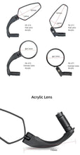 Load image into Gallery viewer, 1 Pair Bicycle Rear View Mirror Bike Cycling Wide Range Back Sight Reflector Angle Adjustable Left Right Mirrors Reflective Cycling Wide Angle 360D Rotation Mirror For Mountain Road Cycling Bicycle Electric Bike Mobility Scooter
