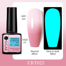 Load image into Gallery viewer, Luxury Modern Elegant Colorful Diamond Gel Nail Polish UV Temperature Color Changing Elegant Fashion Rainbow Colors For Womens