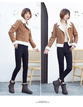 Load image into Gallery viewer, Women Snow Boots Warm Short Fur Plush Winter Ankle Boots Zip Comfort Warm Shoes Anti-Slip Fur Lined Ankle Short Boots Waterproof Slip On Outdoor Lightweight Shoes