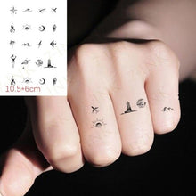 Load image into Gallery viewer, Waterproof Temporary Tattoo Lavender Stickers Butterfly Flower Luxury Small Tattoo For Body Arm