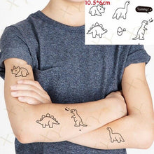 Load image into Gallery viewer, Waterproof Temporary Tattoo Lavender Stickers Butterfly Flower Luxury Small Tattoo For Body Arm