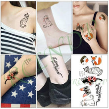 Load image into Gallery viewer, Black Waterproof Temporary Tattoo Sticker Different Design Colorful Fake Tattoo Arm Hand For Halloween Party Womens Mens