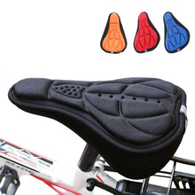 Load image into Gallery viewer, Mountain Bike 3D Saddle Cover Thick Breathable Super Soft Bicycle Seat Cushion Silicone Sponge Gel Seat Cover With Gel Padding And Memory Foam Bike Seat Cushion Cover Pad For Bicycle Seat Saddle