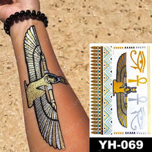 Load image into Gallery viewer, New Waterproof Temporary Tattoo Sticker Golden Silver Flower Jewelry Flash Fashion Different Design Tattoos For Womens