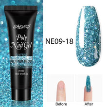 Load image into Gallery viewer, New Poly Nail Polish Gel Extension Glitter Gel Nails Manicure Design UV Reflective Diamond Shine