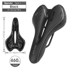 Load image into Gallery viewer, Bike Saddle Mountain Road Bike Seat PU Leather Gel Filled Cycling Cushion Comfortable Shockproof Bicycle Saddle Seat Cushion For Men Comfort Bike Saddle Anti-Slip Bicycle Saddle Waterproof Bicycle Seat For Mountain Bike Seat