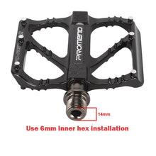 Load image into Gallery viewer, Ultralight 3 Bearings Pedal Bicycle Bike Pedal Anti-Slip Footboard Bearing Quick Release Aluminum Alloy Bike Accessories Non-Slip Mountain Bike Pedals Bicycle Platform Flat Pedals Aluminum Alloy Sealed Bearing Cycling Pedals