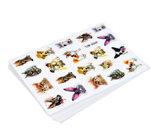 Load image into Gallery viewer, Water Decal Nail Art Decorations Nail Sticker Tattoo Full Cover Beauty Decals Manicure Supplies Accessories Women Kids Girls Manicure Decoration Nail Art Supplies 3D Self-Adhesive Nail Decals Designer Nail Stickers for Acrylic Nails